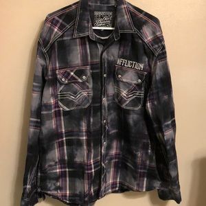 Affliction button down shirt